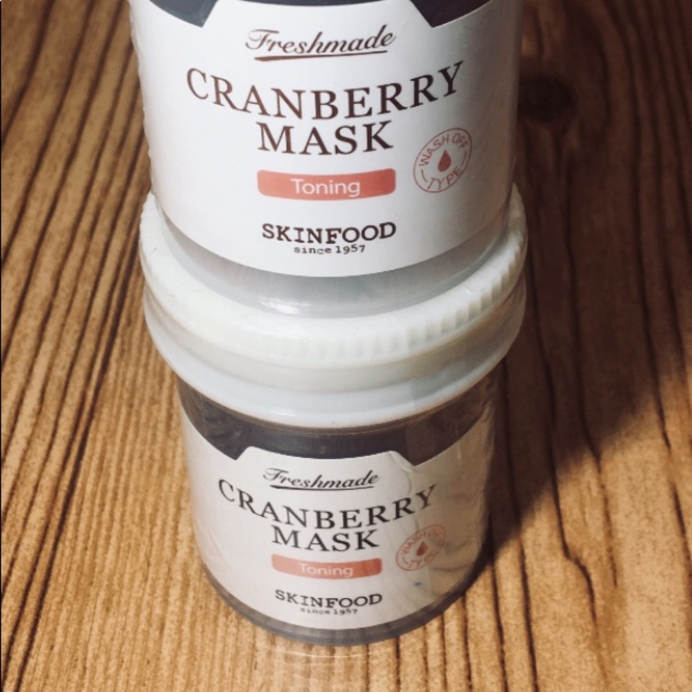 2 SkinFood Freshmade Cranberry Face Masks
